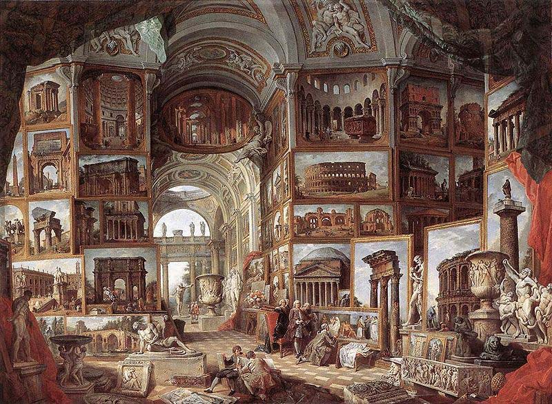 Giovanni Paolo Pannini Picture gallery with views of ancient Rome